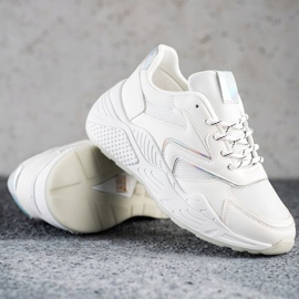 SHELOVET Baskets élégantes blanc 1