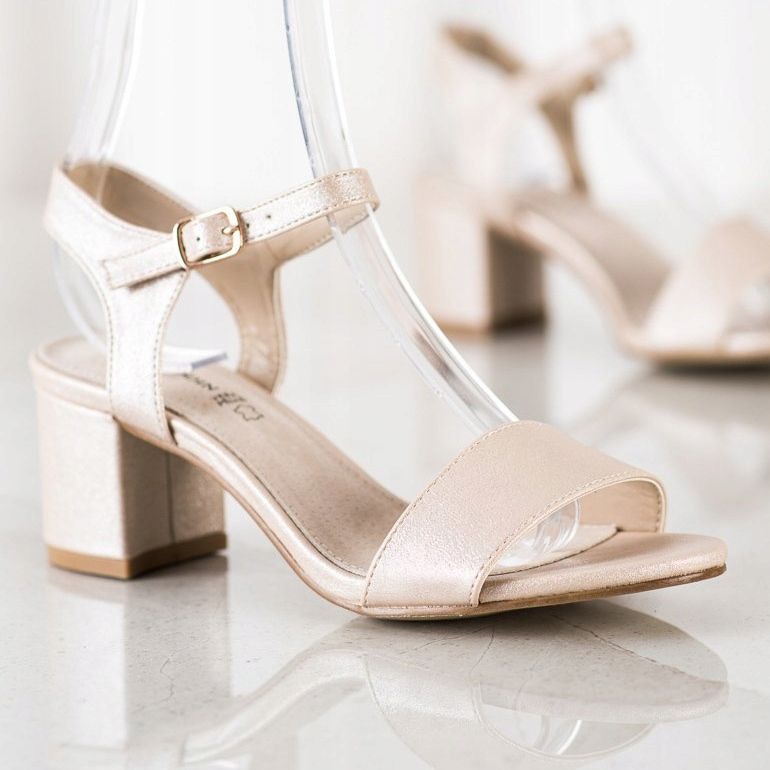 Goodin Sandales confortables sur un bar d'or 1