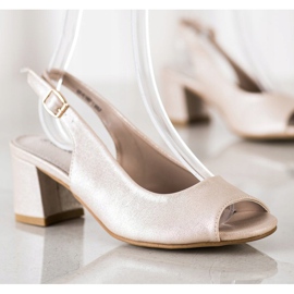 Goodin Sandales dorées chatoyantes beige d'or 1 Goodin Sandales dorées chatoyantes beige d'or 1