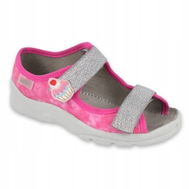 Chaussures enfant Befado 969X163 rose argent 1