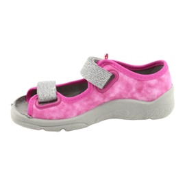 Chaussures enfant Befado 969X163 rose argent 2