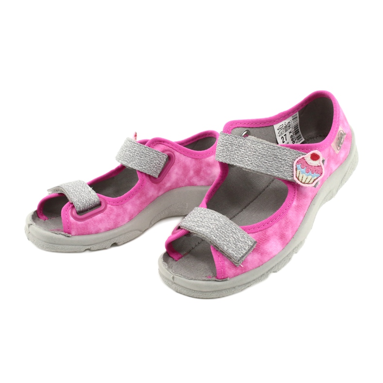 Chaussures enfant Befado 969X163 rose argent 3