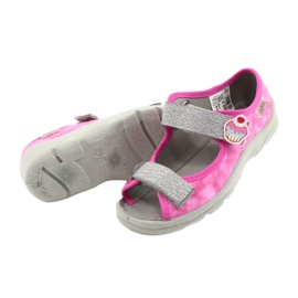 Chaussures enfant Befado 969X163 rose argent 4