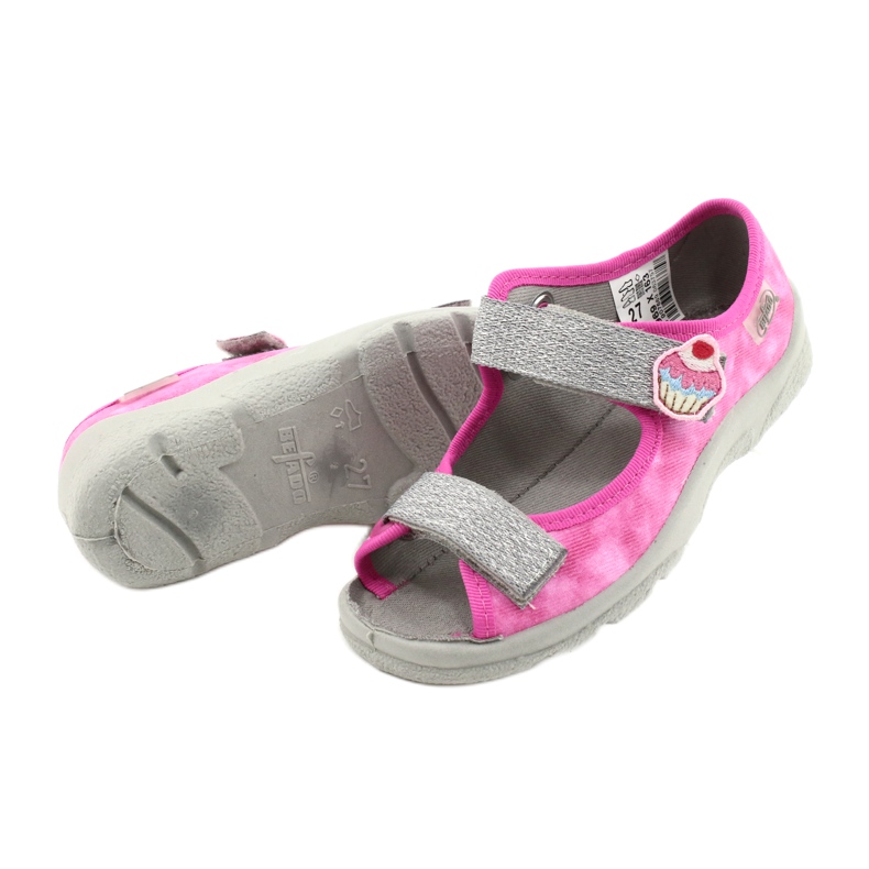 Chaussures enfant Befado 969X163 rose argent 4