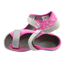 Chaussures enfant Befado 969X163 rose argent 5