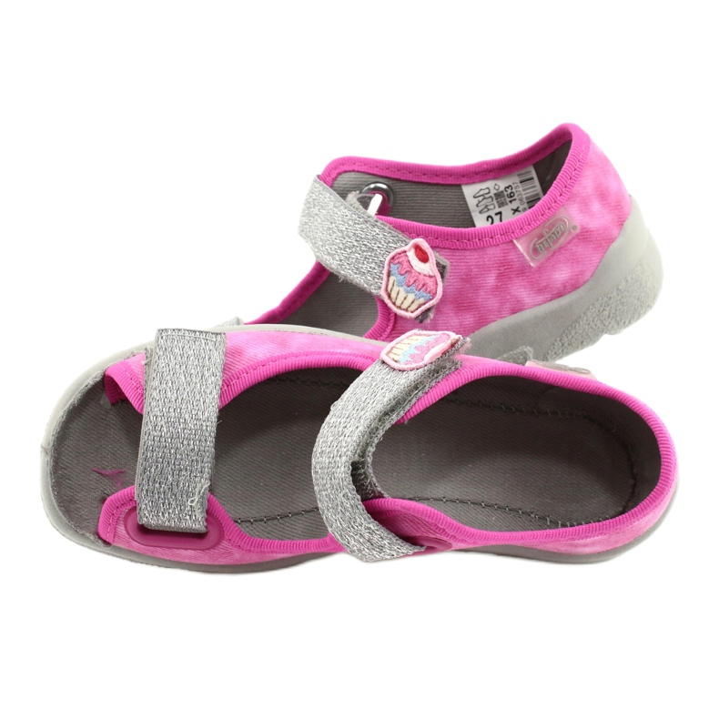 Chaussures enfant Befado 969X163 rose argent 5
