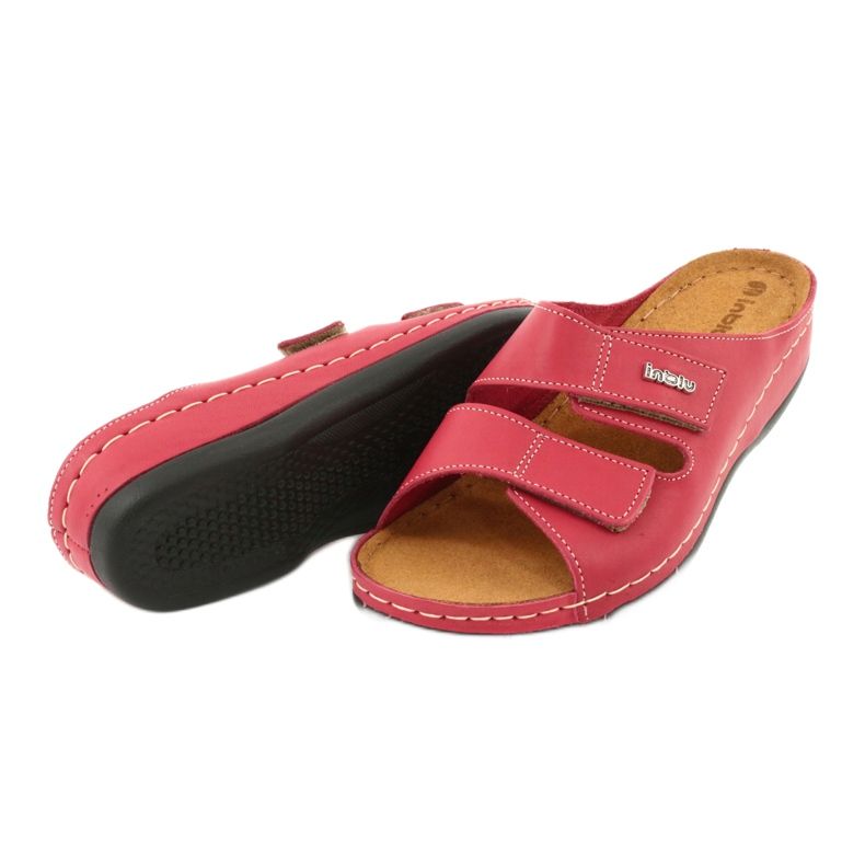 Inblu chaussures pour femmes pantoufles 158D105 rouge 4