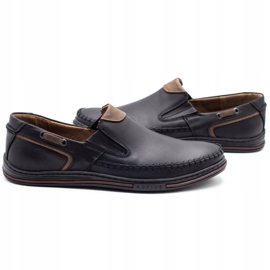 Polbut Chaussures homme mocassins 09 noir brun 3