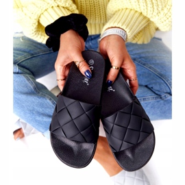 PS1 Pantoufles En Caoutchouc Noires Pour Femmes Let's Swim le noir 2