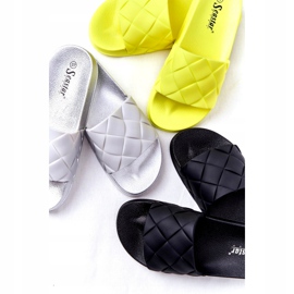 PS1 Pantoufles En Caoutchouc Noires Pour Femmes Let's Swim le noir 6