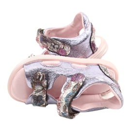 Sandales Sur Navets Mazurek 1314 Amethyst Pearl violet argent 3
