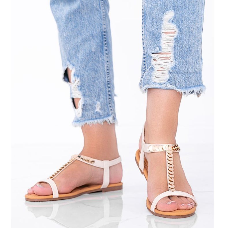 Sandales beiges pour femmes Emmie 1 Sandales beiges pour femmes Emmie 1