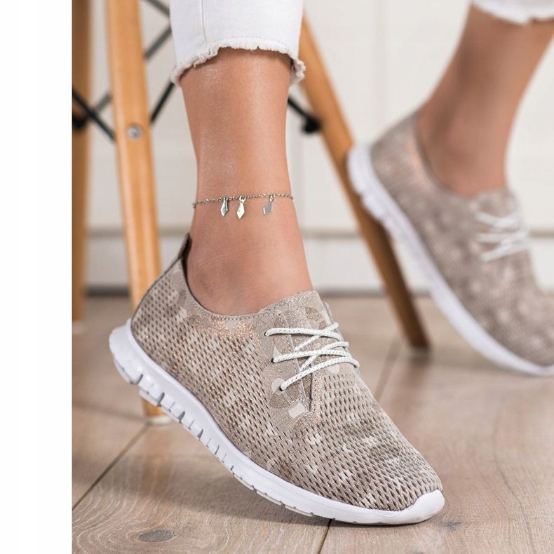 Goodin Chaussures en cuir léger beige brun 2 Goodin Chaussures en cuir léger beige brun 2