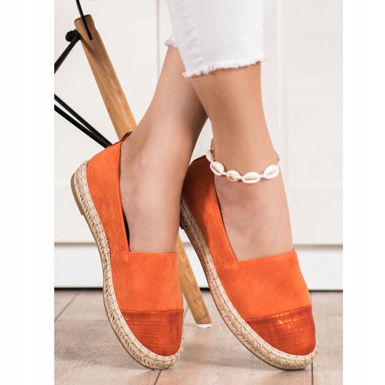 Bestelle Espadrilles En Daim Orange 2