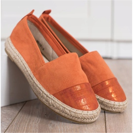 Bestelle Espadrilles En Daim Orange 3