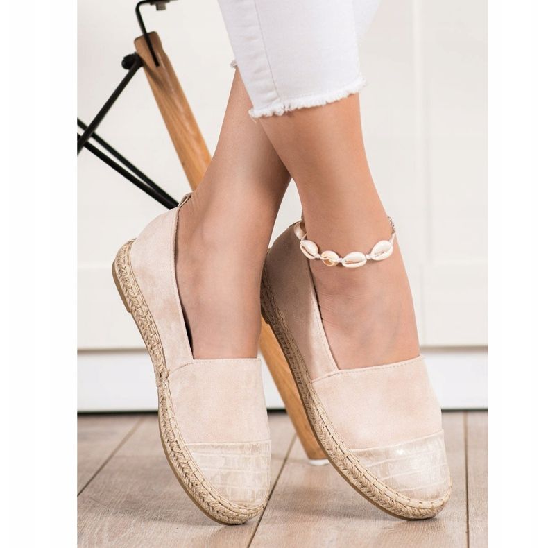 Bestelle Espadrilles En Daim Beige 1