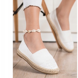 Bestelle Espadrilles En Daim Blanc blanche 3