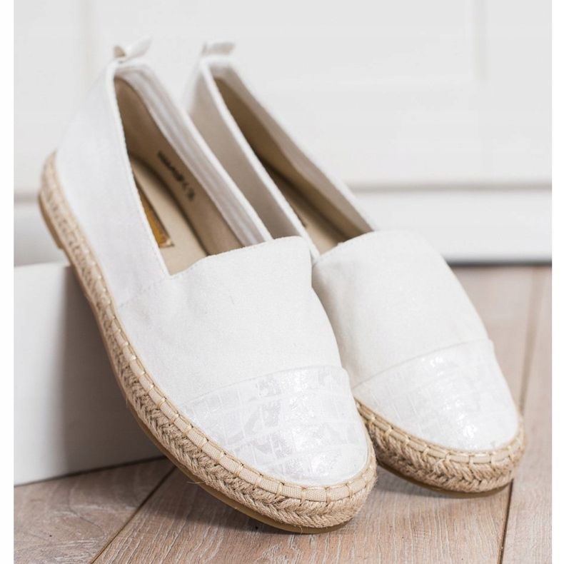 Bestelle Espadrilles En Daim Blanc blanche 2