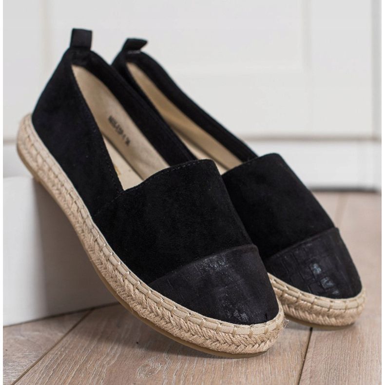 Bestelle Espadrilles En Daim Noir le noir 2