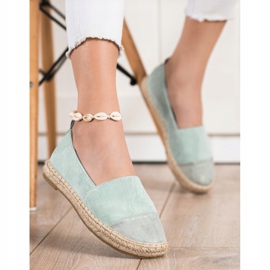 Bestelle Espadrilles En Daim Menthe vert 3