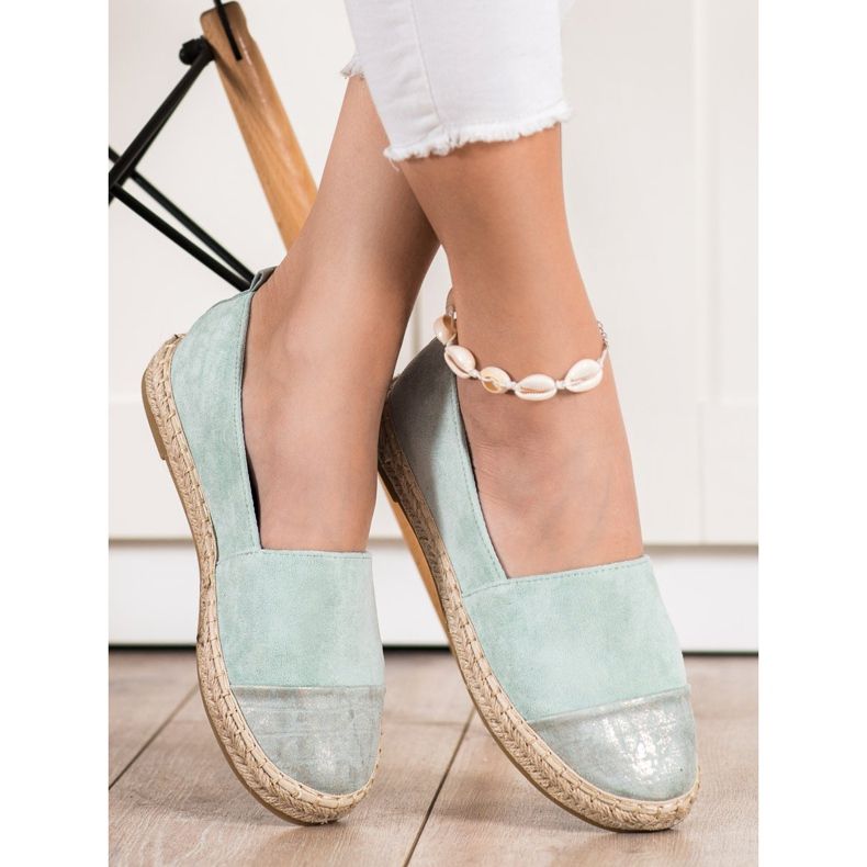 Bestelle Espadrilles En Daim Menthe vert 1