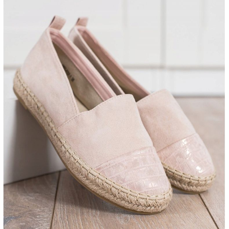 Bestelle Espadrilles En Daim Poudre rose 2