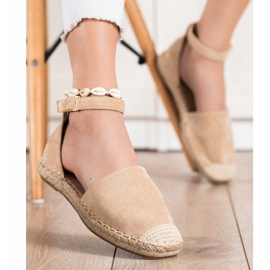 Small Swan Espadrilles Beiges Avec Boucle 3