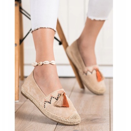 Melisa Espadrilles À Franges beige 1