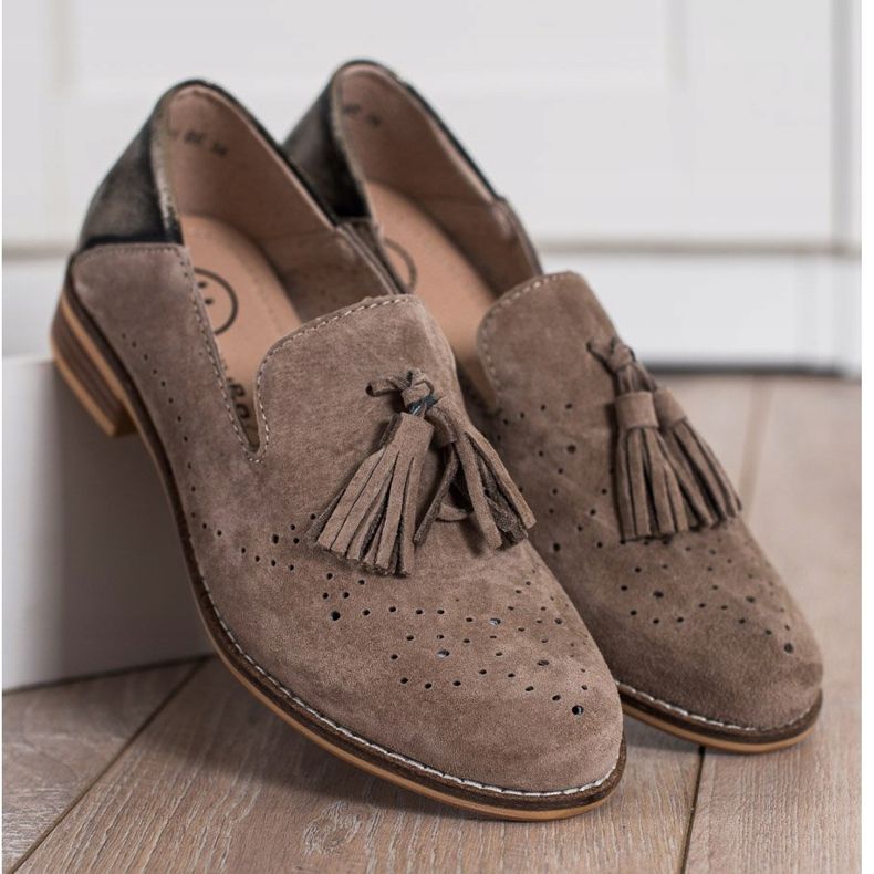 Filippo Seigneurs de cuir avec franges brun 2