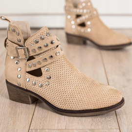 Seastar Bottines Ajourées Avec Boucle beige 2