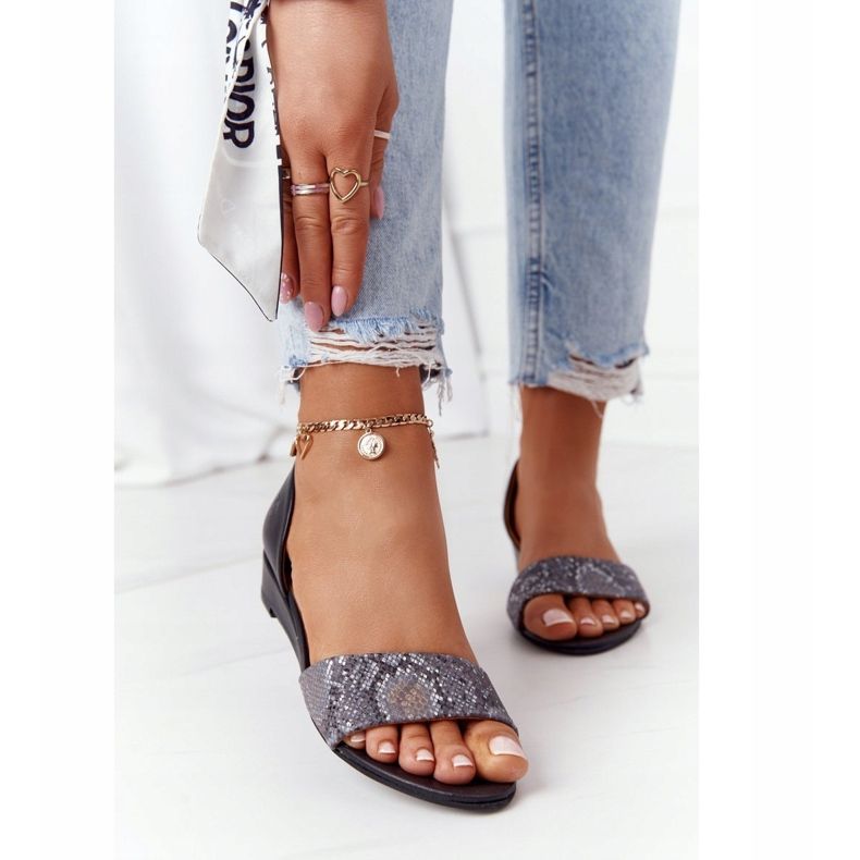 Sandales Cuir Maciejka 1971-59 Noir et Gris beige brun le noir 2