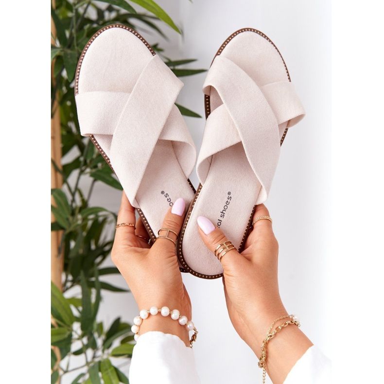 Chaussons Velours Femme Beige Edesa brun 1 Chaussons Velours Femme Beige Edesa brun 1