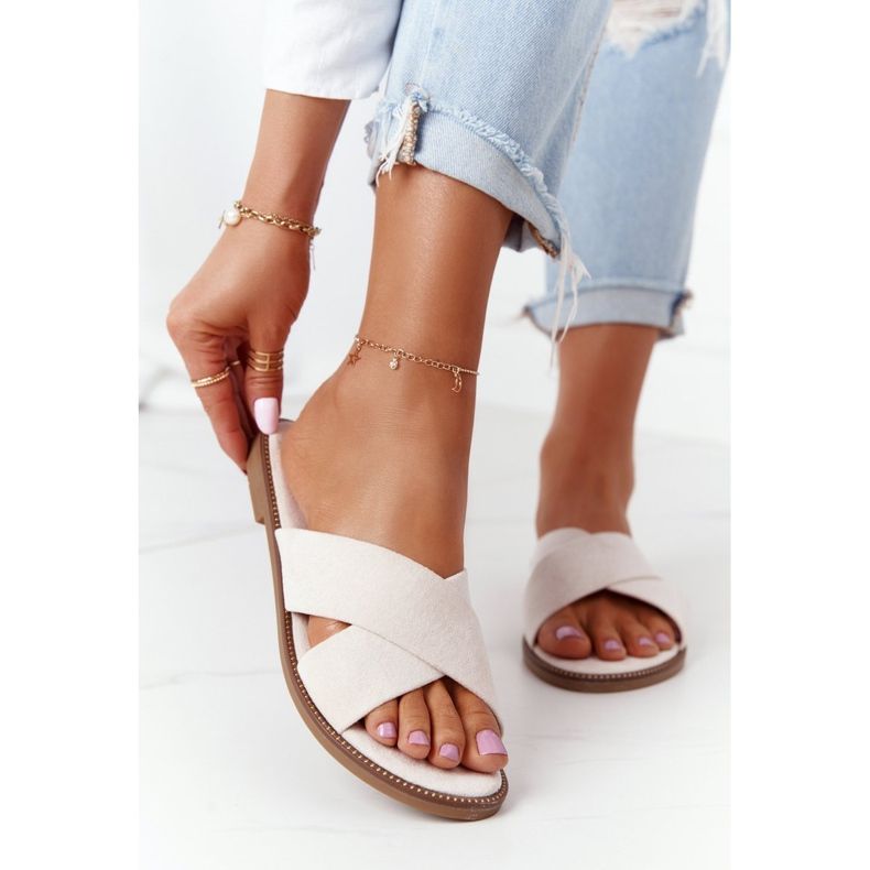 Chaussons Velours Femme Beige Edesa brun 2 Chaussons Velours Femme Beige Edesa brun 2