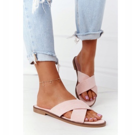 Chaussons Femme Velours Rose Edesa 2 Chaussons Femme Velours Rose Edesa 2