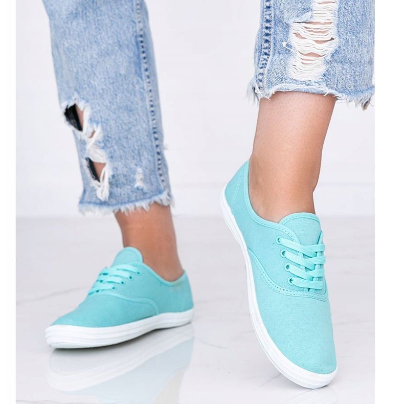 Baskets femme Aspen vertes 1