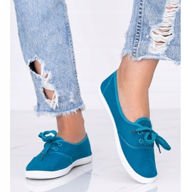 Baskets femme Mesa turquoise vert 1