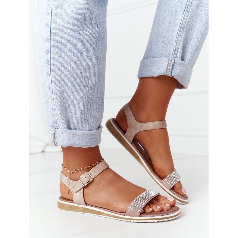 S.Barski Sandales Avec Cubic Zirconia S. Barski 701-18 Beige 2 S.Barski Sandales Avec Cubic Zirconia S. Barski 701-18 Beige 2