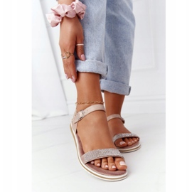 S.Barski Sandales Avec Cubic Zirconia S. Barski 701-18 Beige 1 S.Barski Sandales Avec Cubic Zirconia S. Barski 701-18 Beige 1