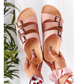 Chaussons profilés en cuir Big Star HH274586 Rose-Cuivre 1