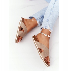 Chaussons profilés en cuir Big Star HH274593 Beige 1 Chaussons profilés en cuir Big Star HH274593 Beige 1