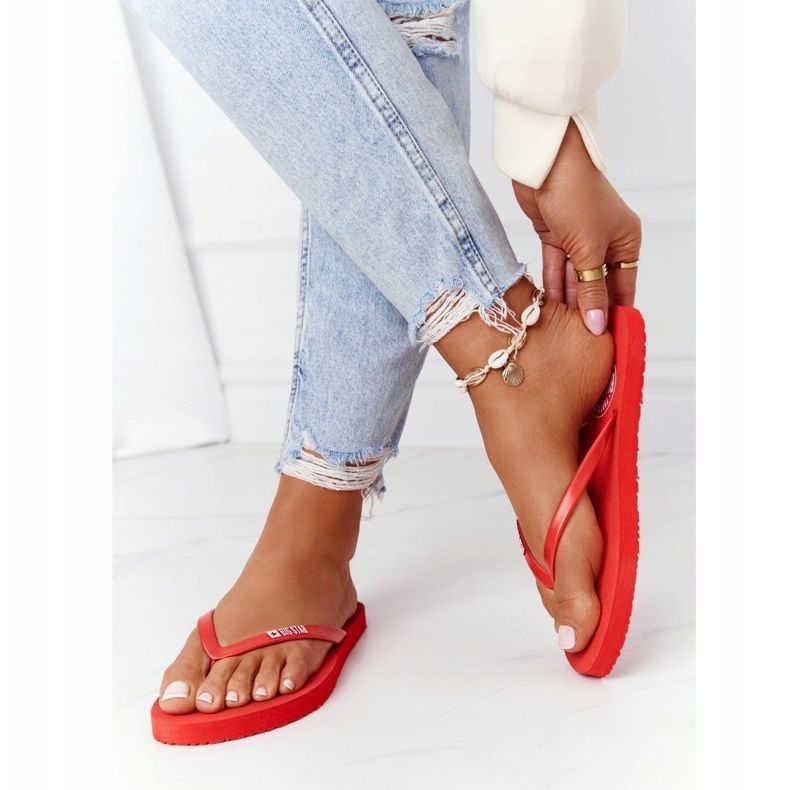 Tongs Femme Big Star FF274A611 Rouge 2