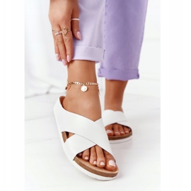 Chaussons profilés en cuir Big Star HH274647 Blanc blanche 2