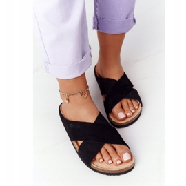 Chaussons profilés en daim Big Star HH274640 Noir le noir 5