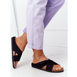Chaussons profilés en daim Big Star HH274640 Noir le noir 4