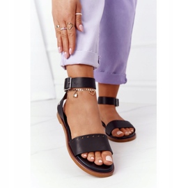 Sandales en cuir Big Star HH274720 Noir 2