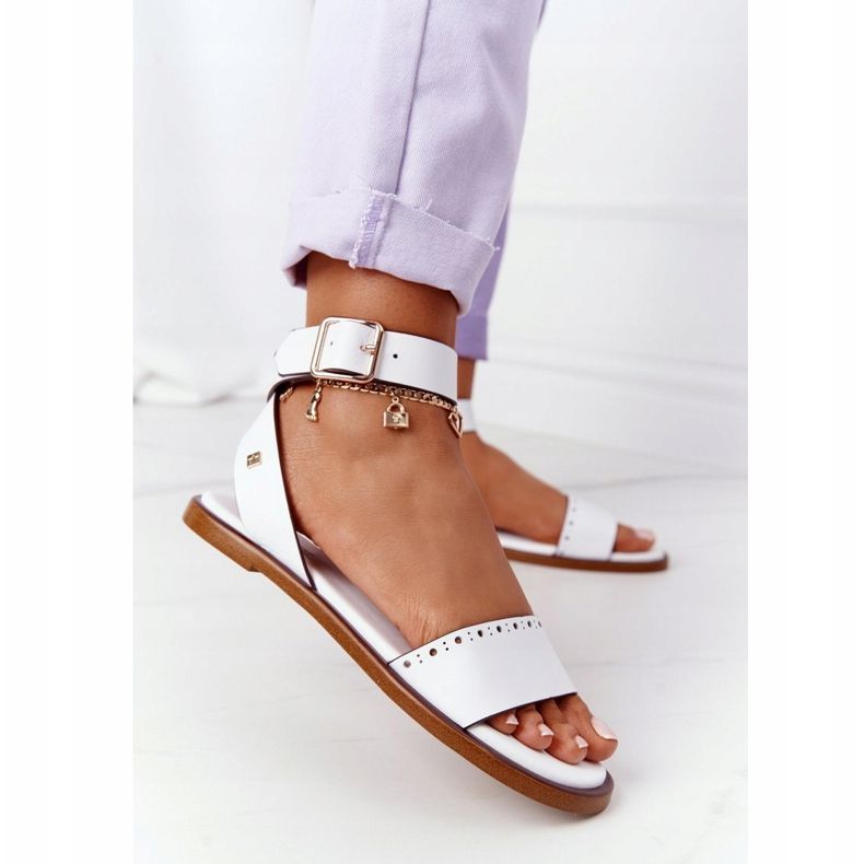 Sandales Cuir Big Star HH274722 Blanc blanche 1