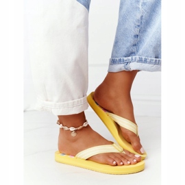 Tongs Femme Big Star HH274A055 Jaune 1