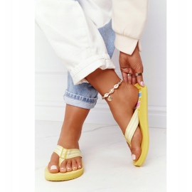 Tongs Femme Big Star HH274A055 Jaune 3