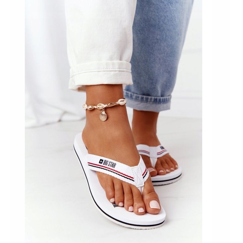 Tongs Femme Big Star HH274A062 Blanc 2