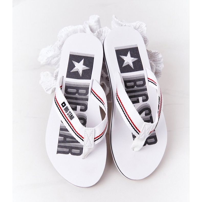 Tongs Femme Big Star HH274A062 Blanc blanche 1 Tongs Femme Big Star HH274A062 Blanc blanche 1